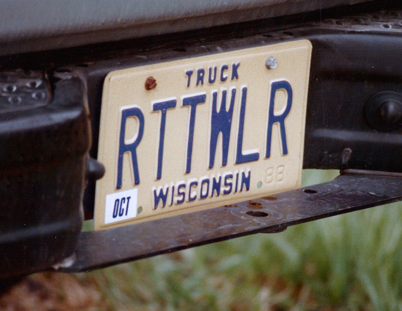1988 Wisconsin license plate